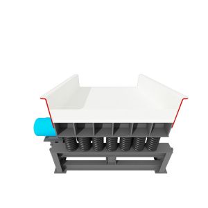 300TPH Processing Capacity Single Shaft Vibrating Feeder with Simple Structure