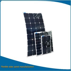  120w high performance semi flexible solar panel / solar module bendable for OEM customize Manufactures