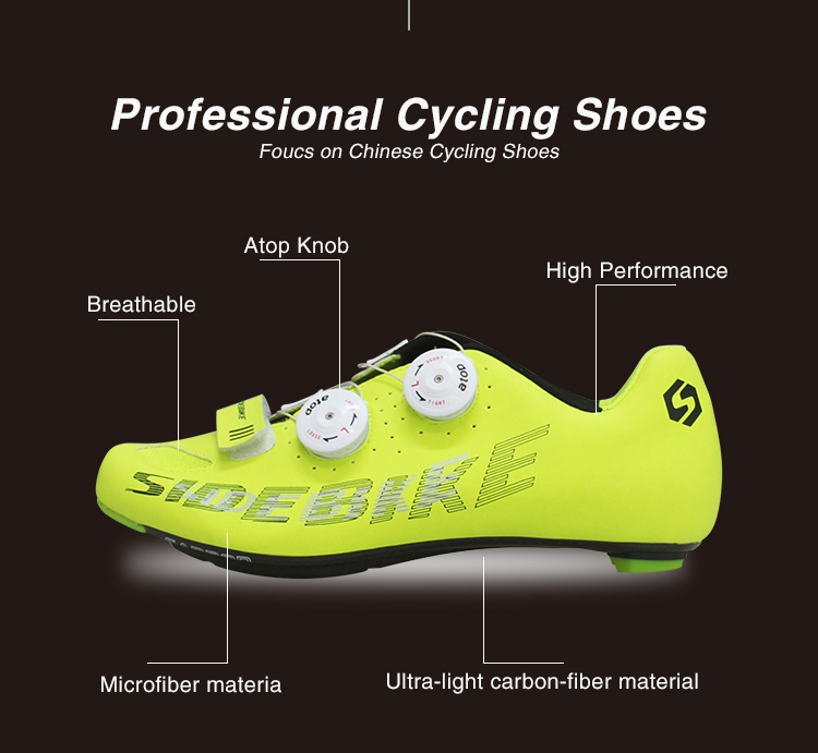 Anti Skid Fluorescent Cycling Shoes Watertight Dirt Resistant Good Stability