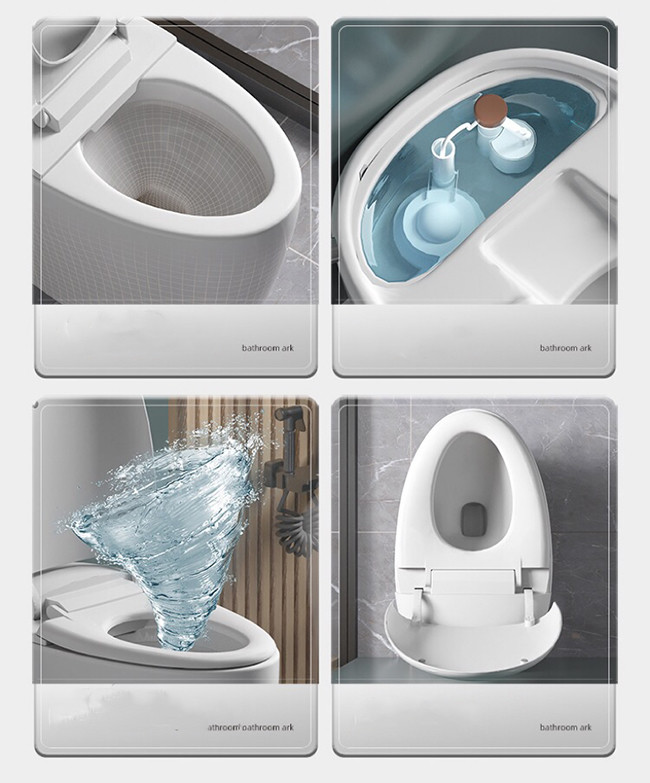 HOMIXE Bathroom Luxury Sensor Electric Automatic Flush Wc Bidet Ceramic Floor One Piece