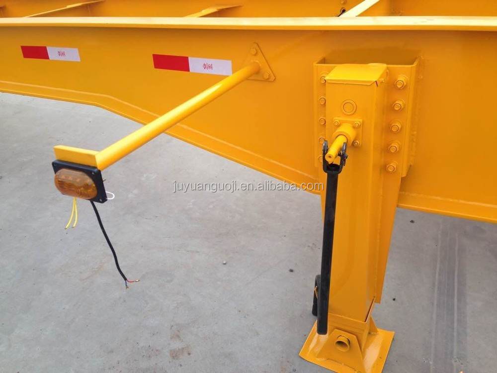 Custom Colors 20-60 Tons 2 3 4 Axles Skeleton Semi Truck Trailer 20ft 40ft Container Chassis Semi Trailer