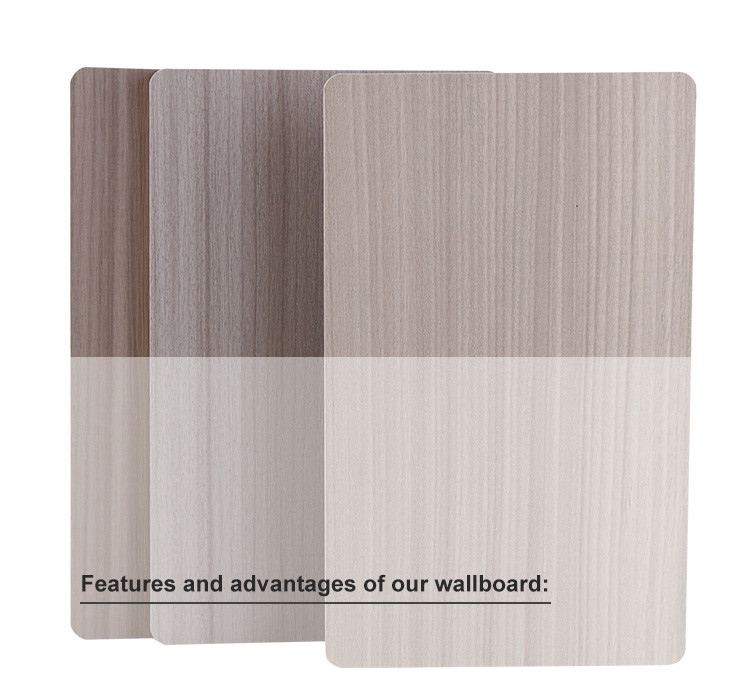Light Luxury Style Fireproof And Mothproof Wood Grain PVC Bamboo Charcoal Fiber Board