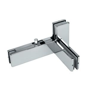 Glass Patch Fitting A-040L, Material aluminium, steel, stainless steel,