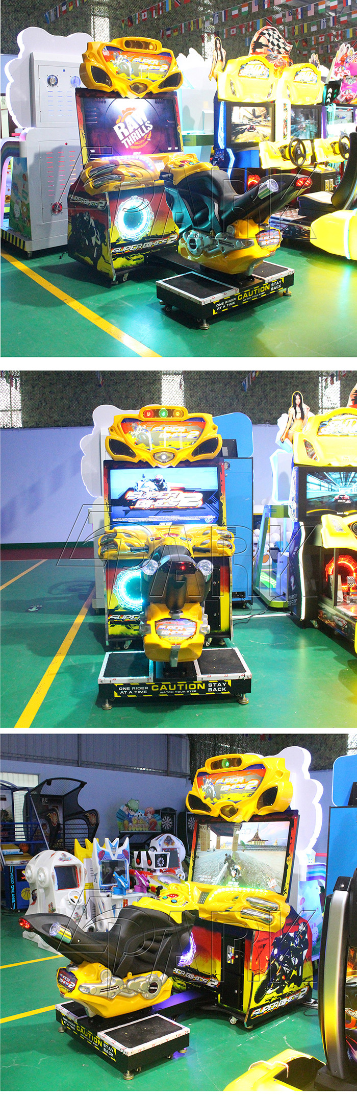 EPARK FF Moto motorbike racing game coin operated video arcade machine