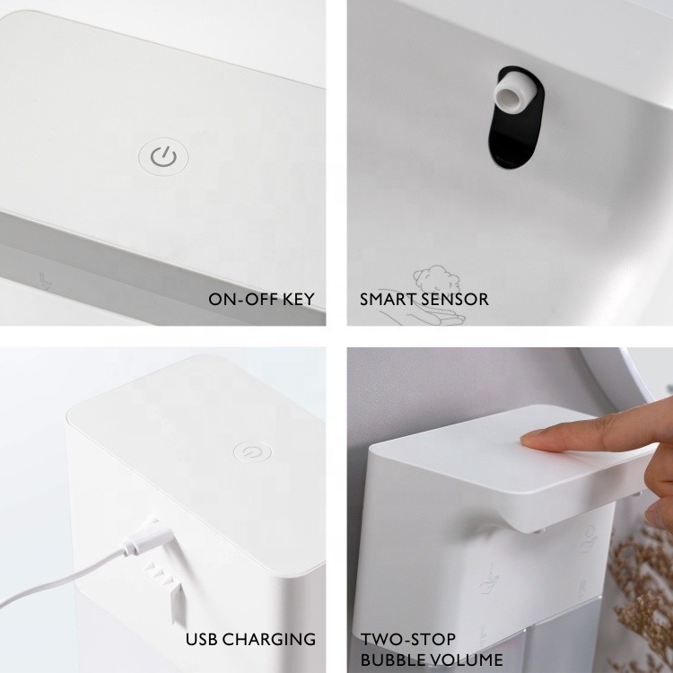 600ML Automatic Sensor Hand Sanitizer Dispenser CE ABS Infrared