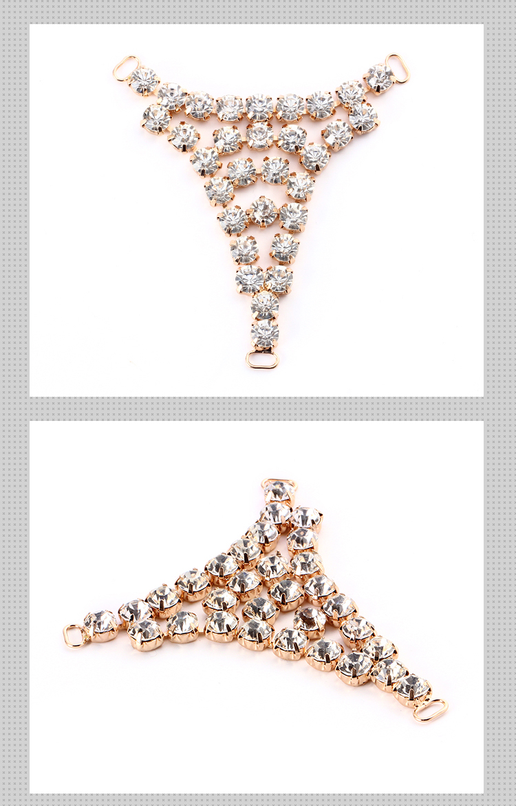 Grass Drill Metal Shoe Buckle Clips Popular Fashion Style For Women