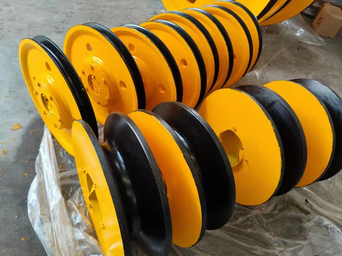  FAG Large Part Machining Steel Wire Rope Sheaves For Industry Manufactures