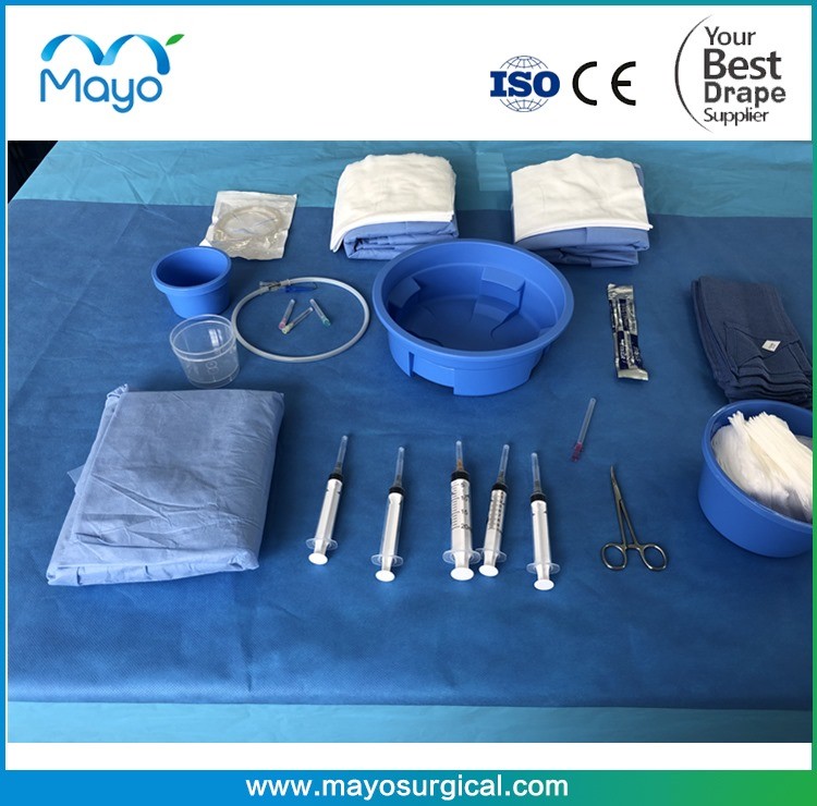 Medical Consumables Disposable Sterile Endovascular Drape Pack for Cathlab