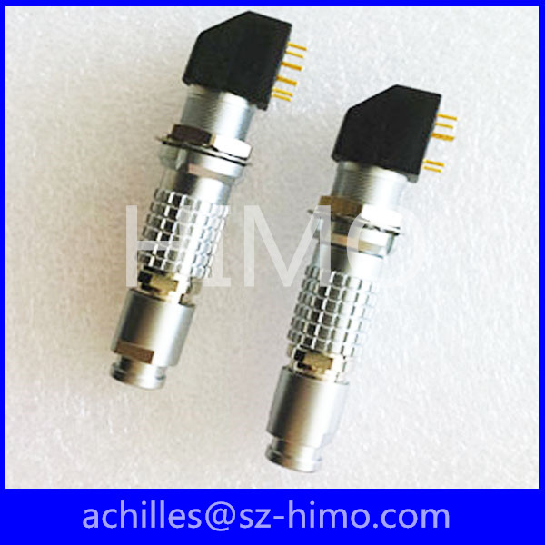 self-locking 4 pin PCB mount panel connector lemo replacement FGG.1B.304.CLAD