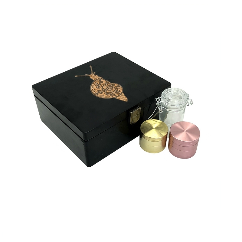 Perfume Wooden Stash Box with wooden ash tray for cigar storage box