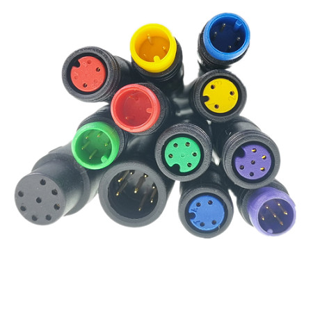 Injection Ebike Battery Connector M8 waterproof UL1007 22AWG