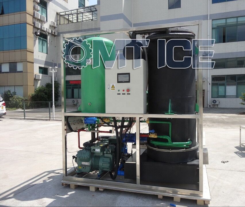 Convenient Slurry Ice Machine High Speed Industrial Ice Crusher Machine 10ton / 24hrs