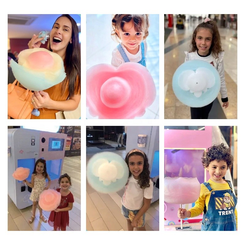 110V/220V Vending Machine Cotton Candy Floss Sugar With FDA Certification