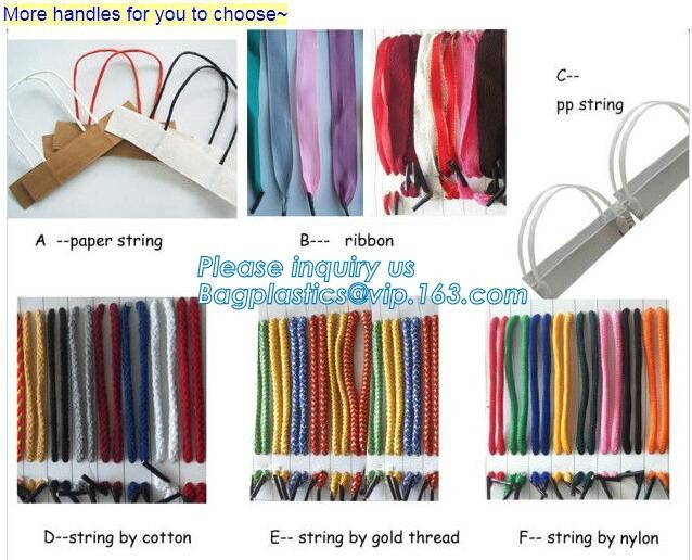 Customized Red Printed Kraft Paper Shopping Bag with Ribbon Handles and Bowknot,Kraft Paper Shopping Bag with Kinds off