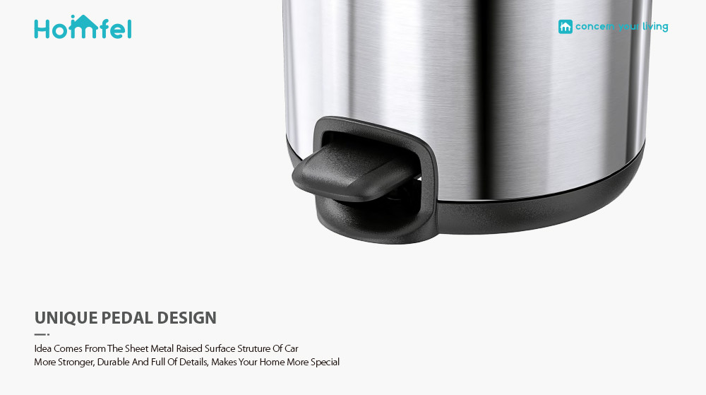 3L 5L 12L 20L 30L Steel Round foot operated trash can for Home Bathroom Kitchen