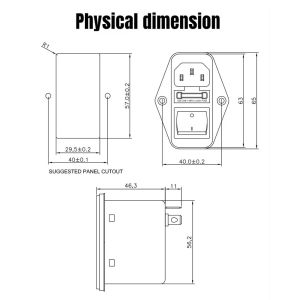 Directly Sell IEC Socket Filters For AC Power Low Pass And Single-Phase EMI