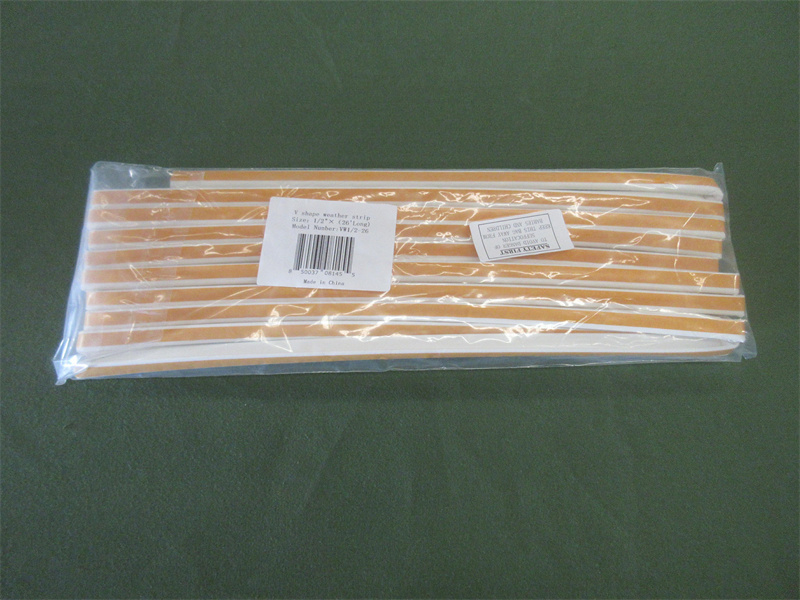 Anti Collision Self Adhesive Window Gap PU Foam Sealing Strip 1/2*1/2 Inch
