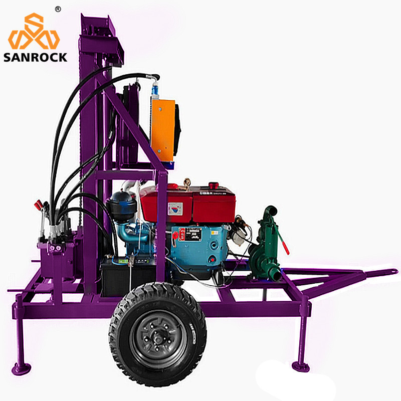 Hydraulic Water Well Drilling Rig Depth 150m Portable Drilling Rig Small Water Well Drilling Machine