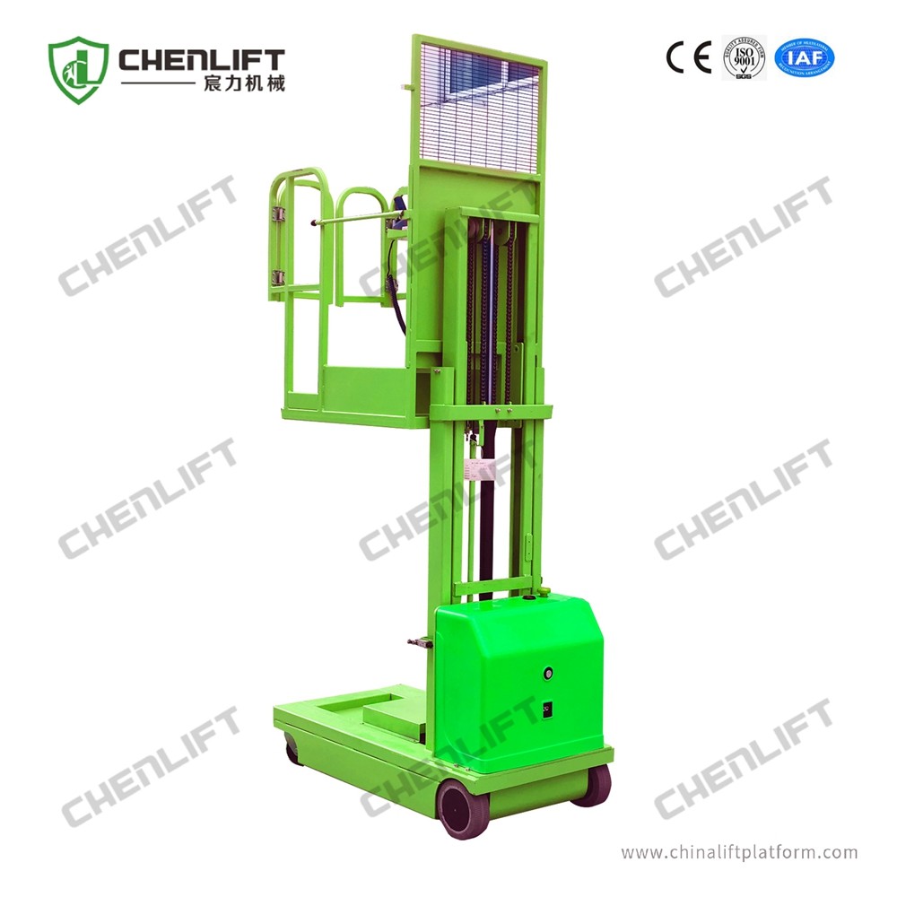 4.5m Battery Powered Full Electric Order Picker Lift Truck Self Propelled