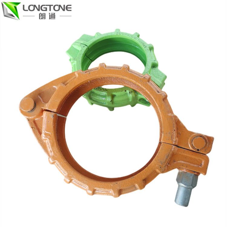 Bolt Concrete Mixer Parts Casted Mounting 5 Inch Clamp Coupling