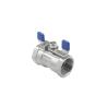 Buy cheap Thread Connection 1/2" NPT 316 Stainless Steel 1PC Ball Valve Butterfly Handle from wholesalers