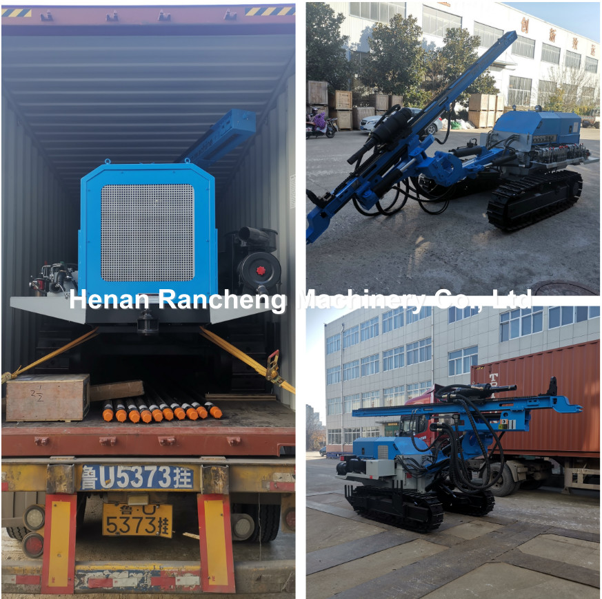 56kw Down The Hole DTH Drilling Rig Machine 62m Bore Depth 115 - 150mm Bore Diameter