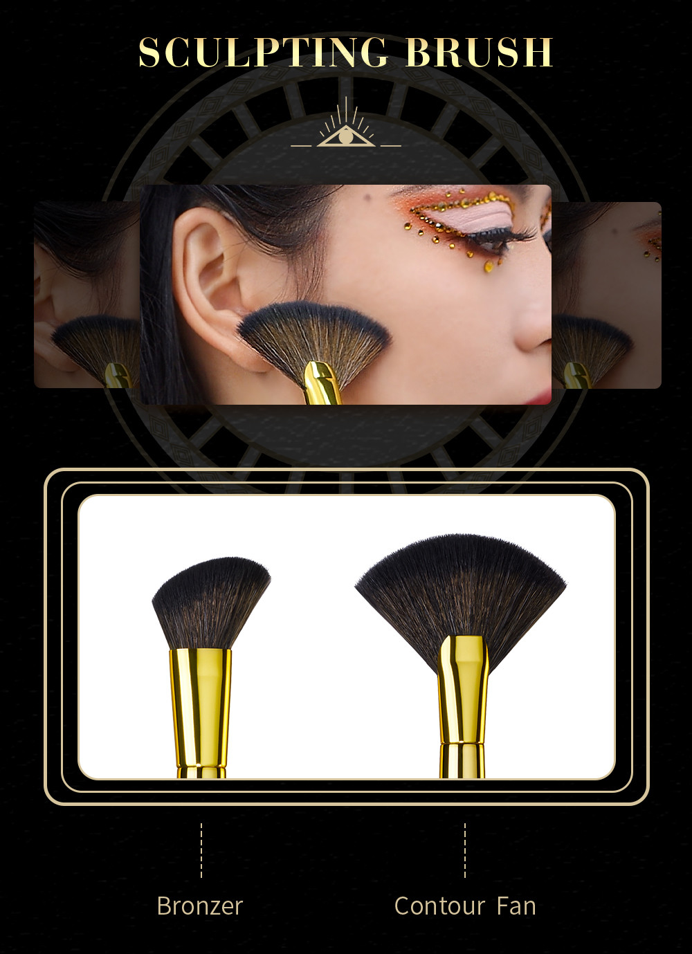 Jessup 10pcs Basic Makeup Brushes Set