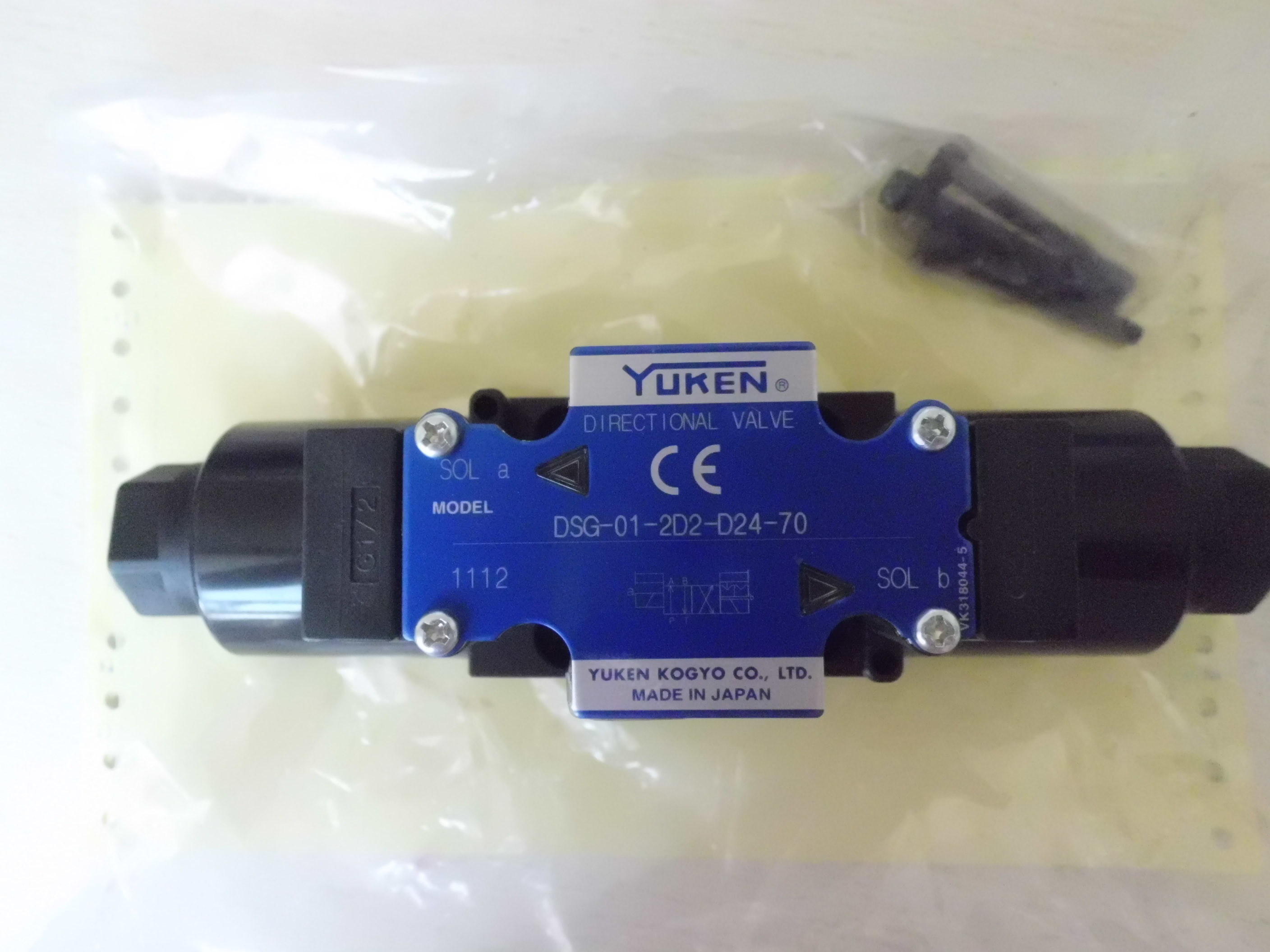 315 Bar Hydraulic Valve YUKEN Electromagnetic DSG-01-3C6-D24-N1-50