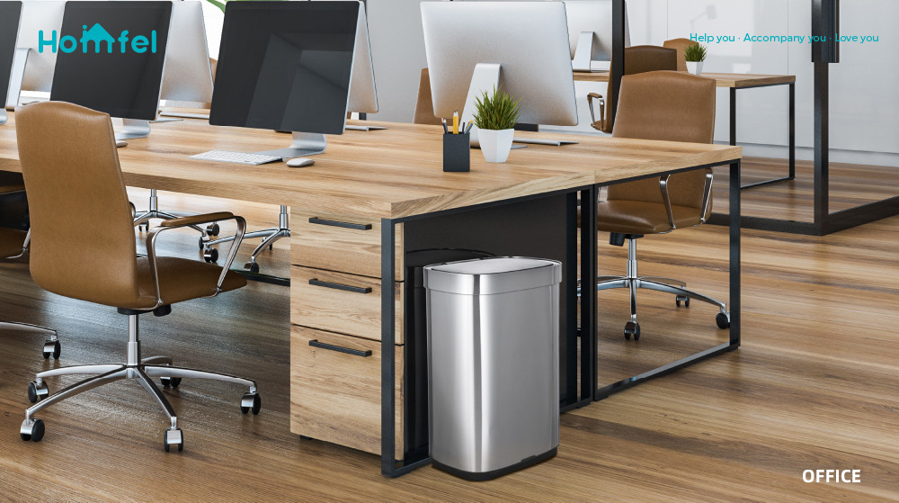 Home Stainless Steel Garbage Bin with Automatic Sensor and Batteries Required Customized Smart Trash Bin