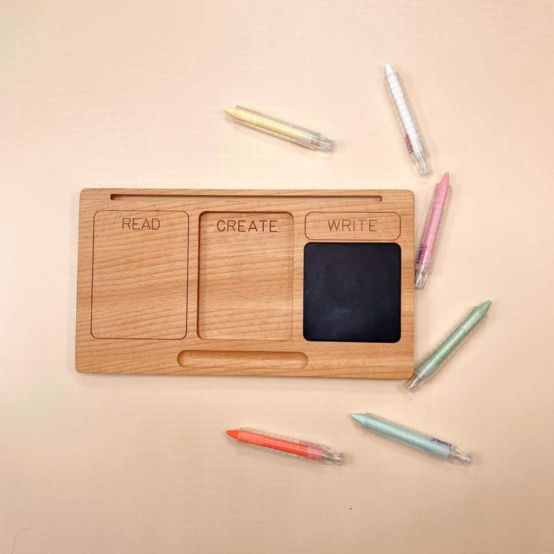 Montessori Early Education Toys Number Tracing Board Learning Penmanship Training Handwriting Blackboard Tray