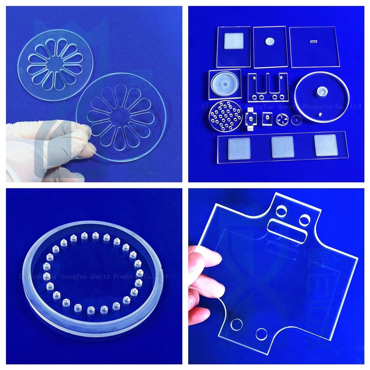 Custom Hot Selling Fine Polished Fused High Quality Clear Quartz Plate