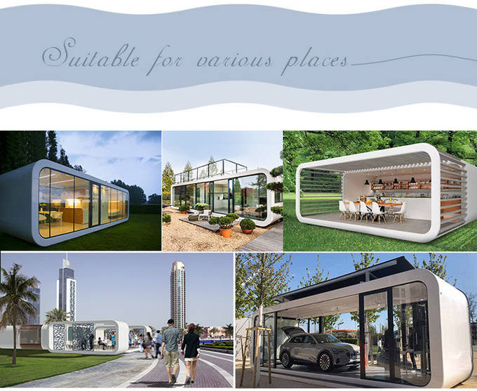 Wood Assembled Houses Portable Cabins Modular Cottages With Light Steel Frame