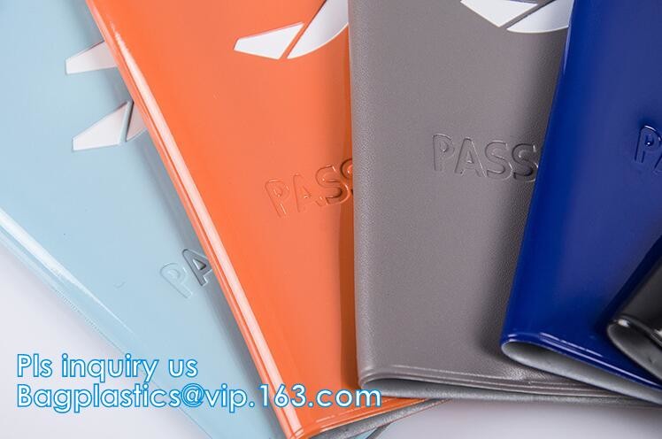 New Arrival Plastic PVC Passport cover, Fashion journey 3D PVC synthetic leather travel map passport cover, passport pac