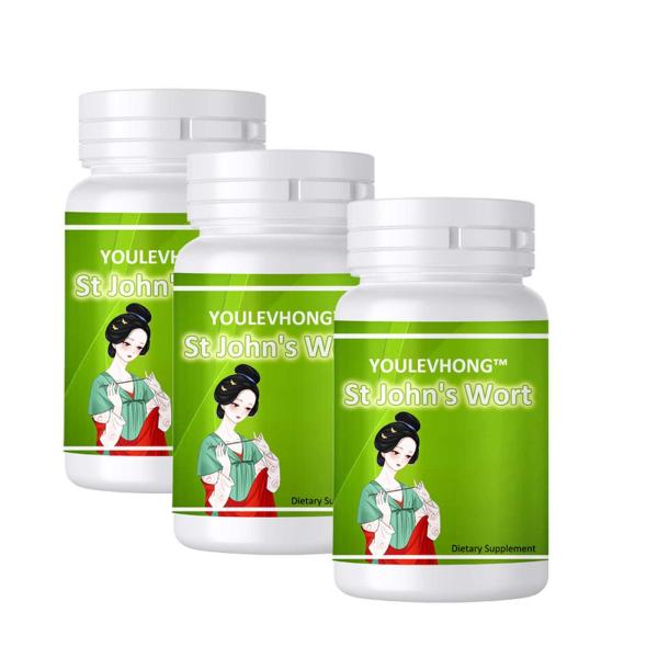 300 Mg Potency St John's Wort Capsules Inhibiting HIV in Capsule Form with 100