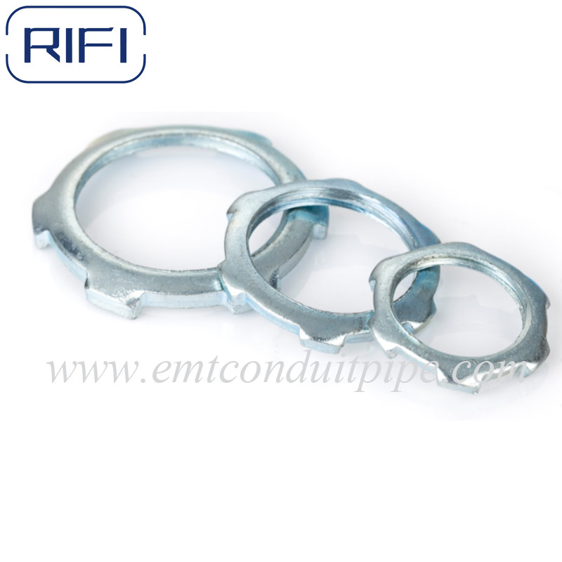 Grounding Steel External Threaded Teeth Electrical Lock Nuts