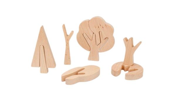 Eco-friendly Wooden 3D Building Blocks Creative Art Gift Home Ornament