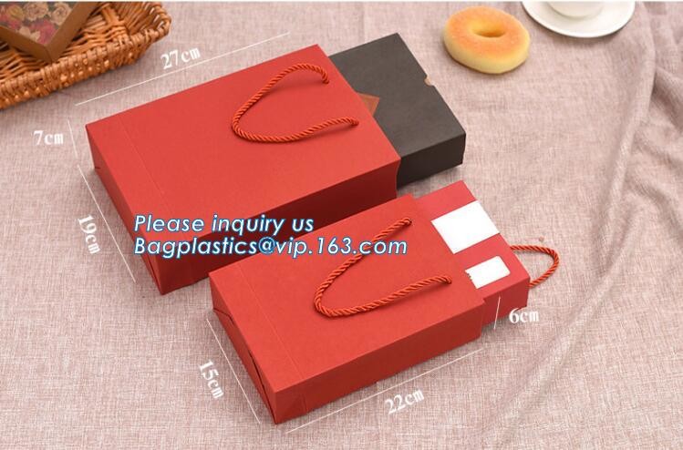 Flower carrier bag with different color customized pot plants kraft paper bag with handle,stamping logo fancy paper flow