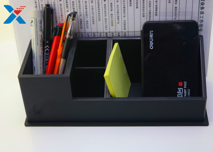 Desktop File Acrylic Desk Organizer For Pencil / Documents Storage