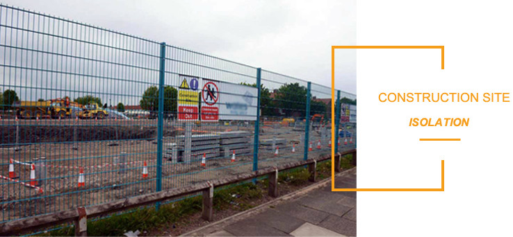 Hot Dipped Galvanized Double Loop Wire Fencing For Gardens 55*100mm Mesh Hole