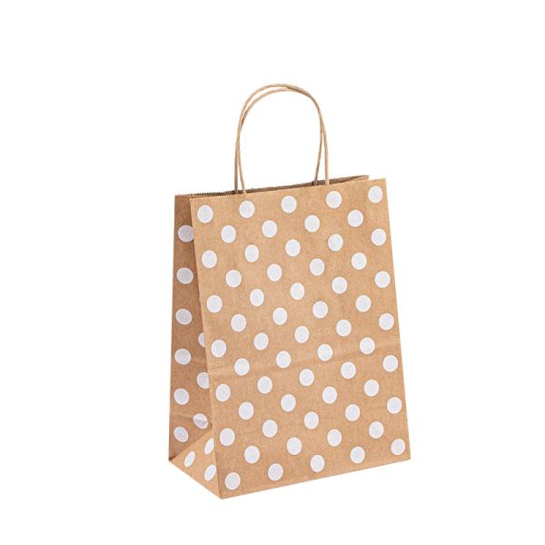 Retail Hard Kraft Paper Bag Customized Your Own Logo Gift Bag Luxury Shopping