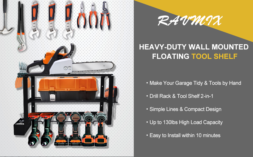 Wall Control Metal Pegboard Power Tools Storage Organizer for Organization and Efficiency