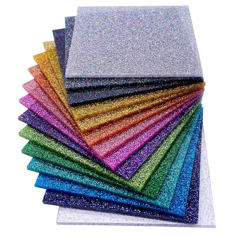 Eco Friendly Pink Glitter Acrylic Sheets Masking On Both Sides With PE Films