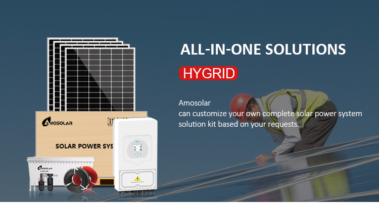 Residential 3kw 5kw 8kw 10kw 12kw Hybrid Solar Energy System with WIFI Monitoring