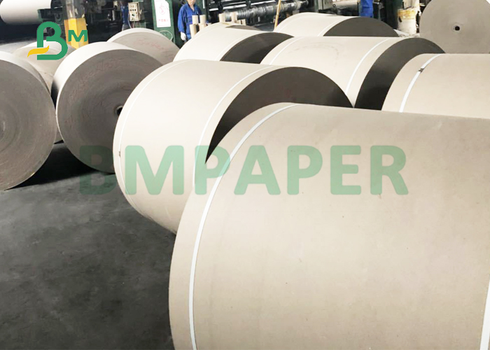  360gsm 420gsm 100% Recycled Grey Straw Paperboard For Tape Core 1100mm