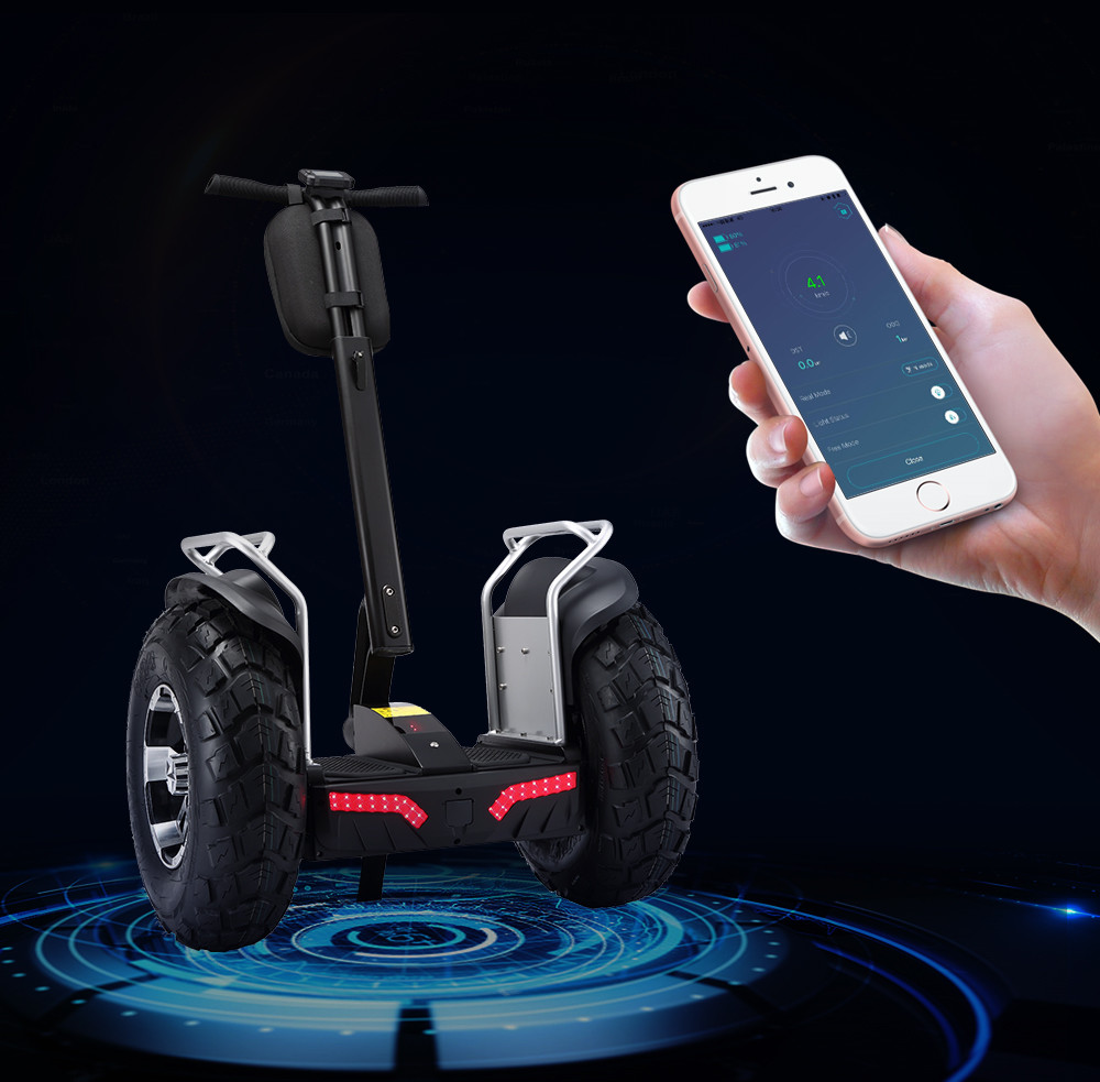 2 Wheel Segway Scooter With Double Battery / Two Wheel Self Balancing Electric Scooter