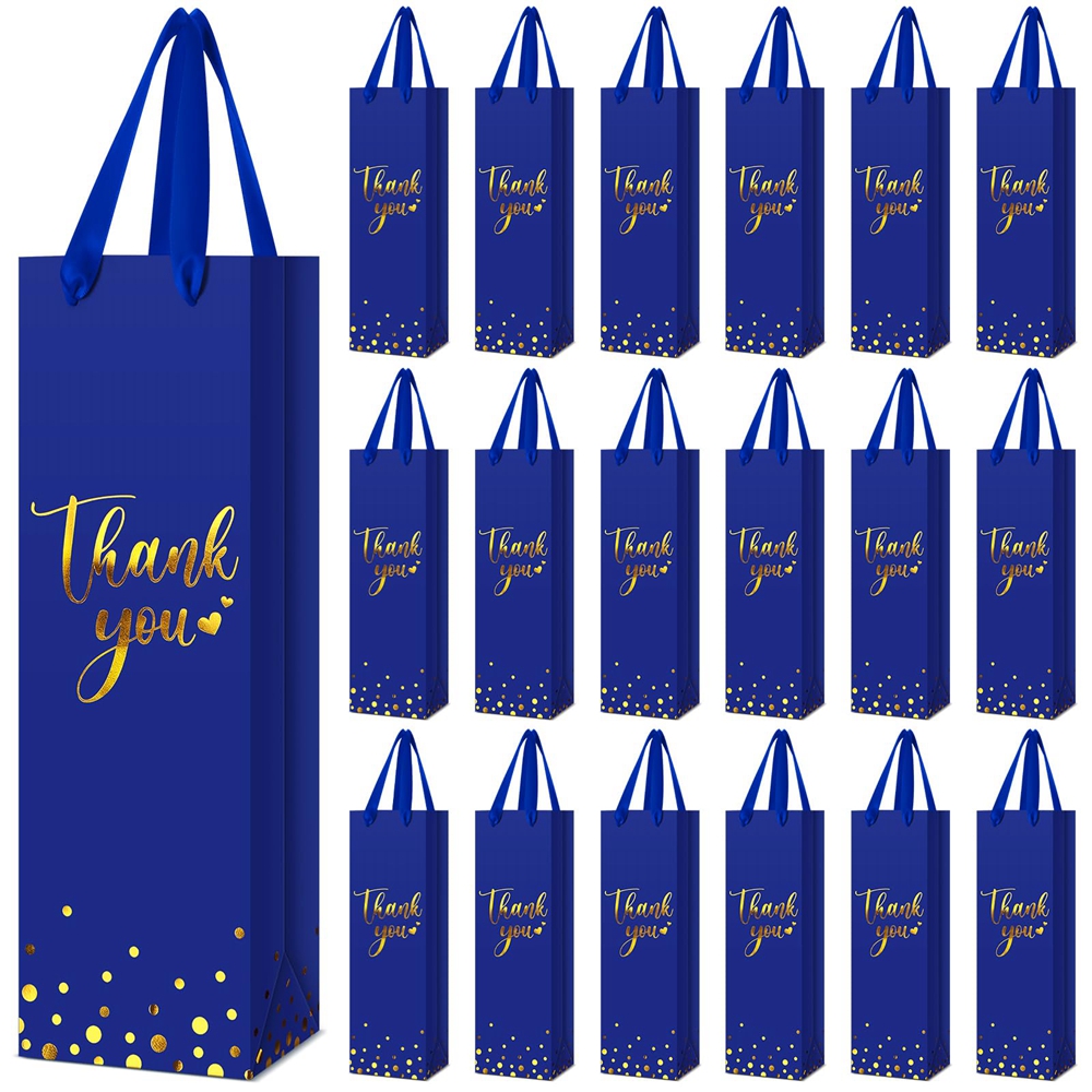 Custom Printed Wine Packing Shopping Paper Bag For Bottle CMYK 4 Color Offset Printing