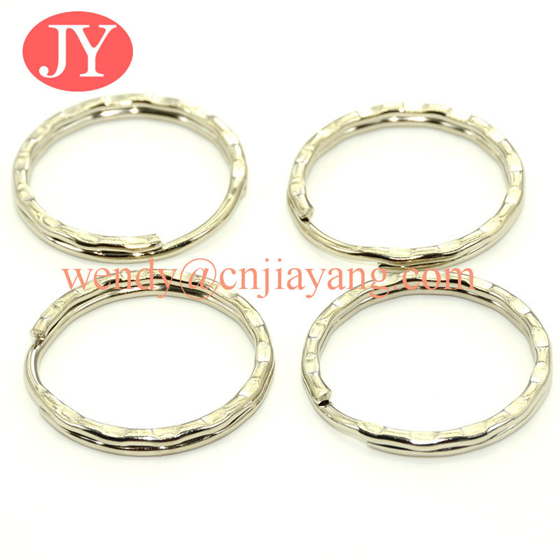 jiayang Split key rings 25mm 1 inch nickel plated steel