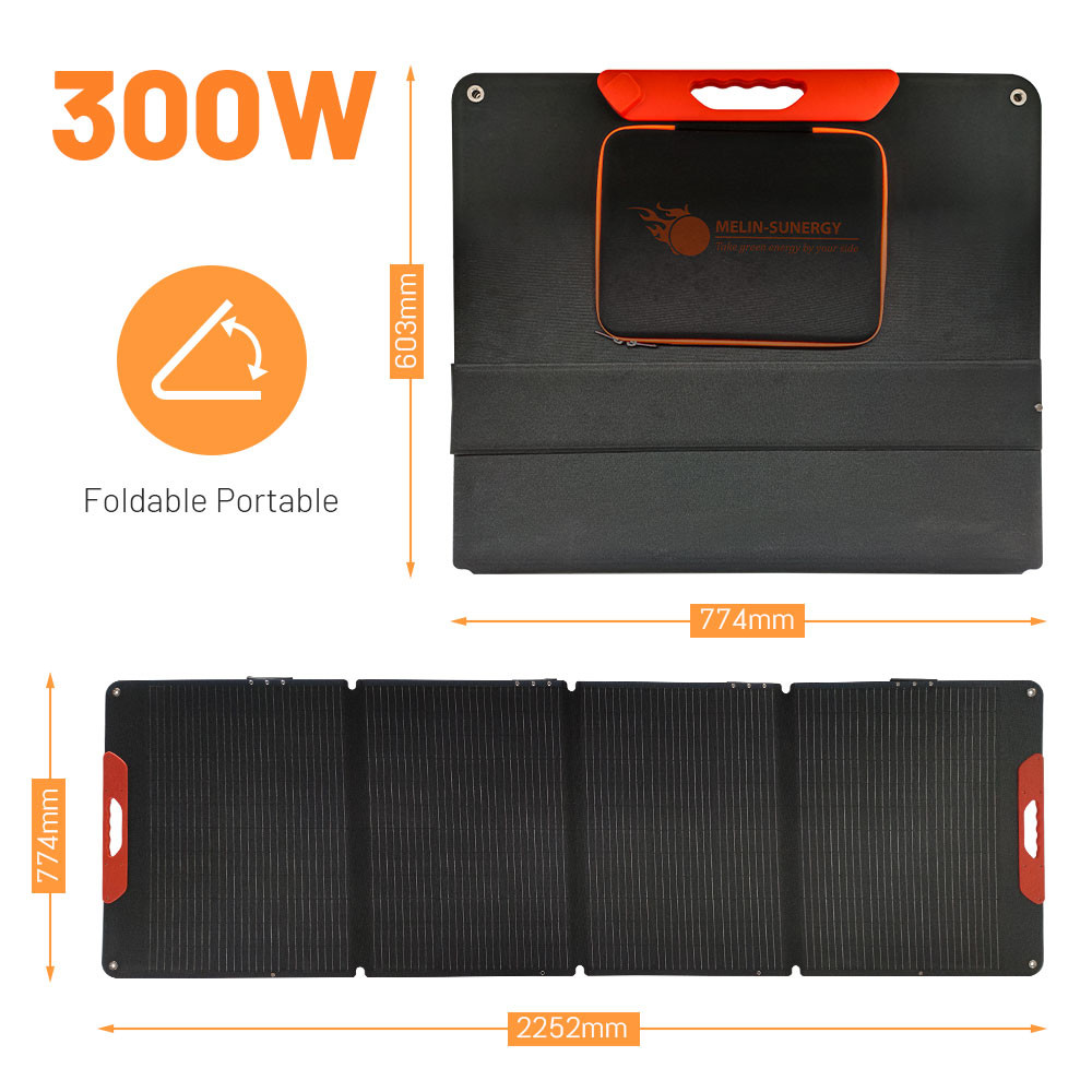 300W 36V Portable Folding Flexible Solar Panels Lightweight Small Size Solar Panels
