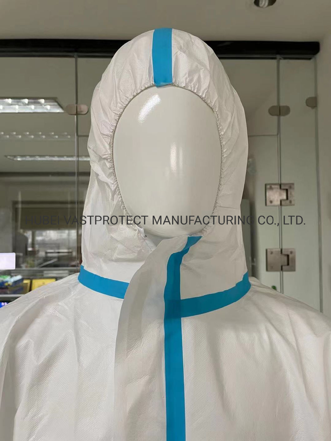 CE Approved Type 4 5 6 Heat Sealed Tape Seam Disposable Microporous Coverall