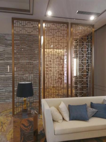Rose Gold Stainless Steel Perforated Panels For Garden Fence/Privacy Fence/Metal